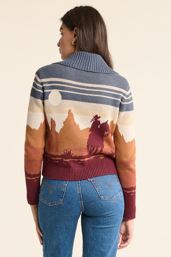 Western Scenic Cardigan