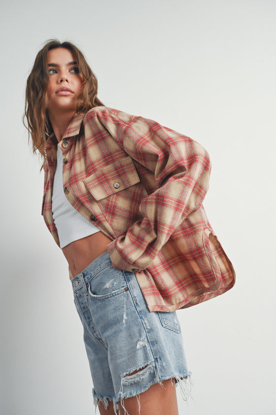 Lovelight Plaid Shirt Jacket