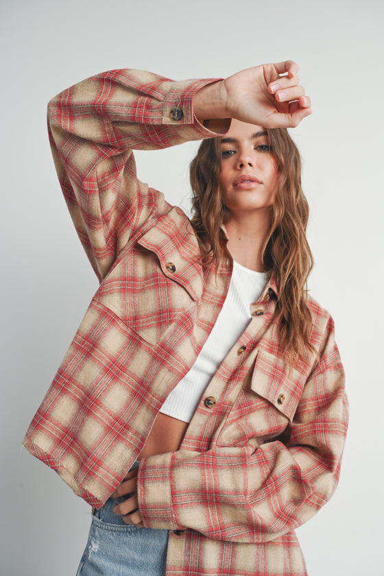 Lovelight Plaid Shirt Jacket