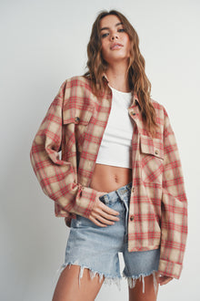  Lovelight Plaid Shirt Jacket