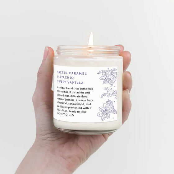 H-O-T-T-O-G-O Candle