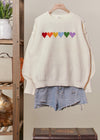 Rainbow Hearts Sweater