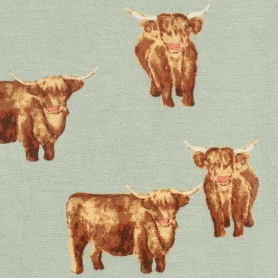 Bamboo Burp Cloths- Highland Cow