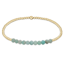  enewton Gold Bliss 2mm Bead Bracelet- Amazonite