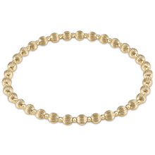  enewton Dignity Grateful Pattern 4mm Bead Bracelet- Gold