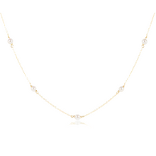  enewton 15" Choker Simplicity Chain Gold 4mm Pearl