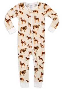  Natural Dog Organic Cotton Zipper Pajama