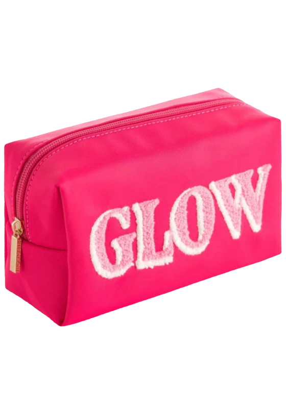 Joy Glow Zip Pouch- Pink