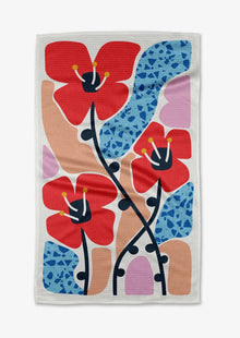  Dizzy Poppies Tea Towel