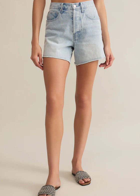 Everyday Hi-Rise Denim Short Faded Indigo