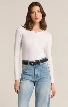  Samara Rib Henley Bodysuit