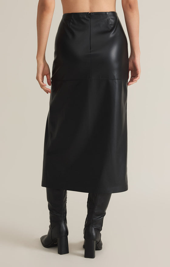 Metropolitan Leather Skirt