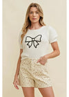 Bow Icon Sweater Top