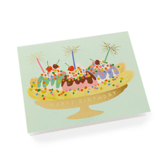 Banana Split Birthday Card