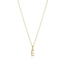  enewton 16" Respect Gold Charm Initial Necklace