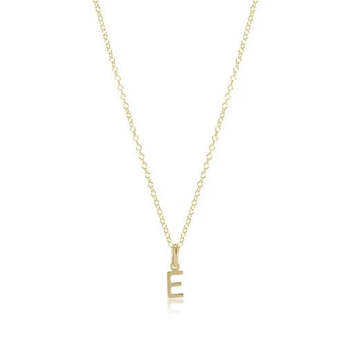 enewton 16" Respect Gold Charm Initial Necklace